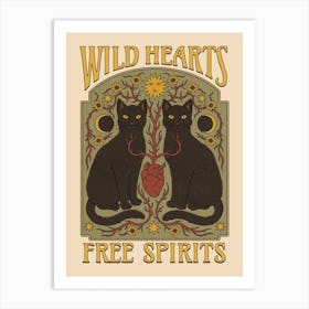 Wild Hearts Art Print
