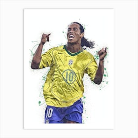 Ronaldinho Brazil Art Print