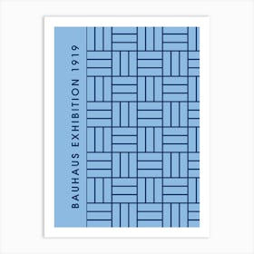 Bauhaus Blue Exhibition 27 Art Print