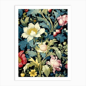 Floral Wallpaper 359 Art Print