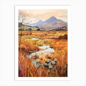 Autumn National Park Painting Killarney National Park Ireland 4 Art Print