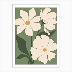 White Daisies Art Print