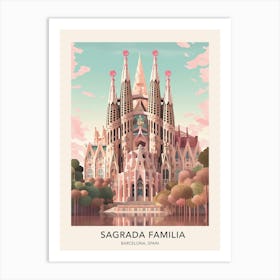 The Sagrada Familia Barcelona Spain 2 Travel Poster Art Print