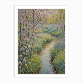 Stream In Spring Art Print