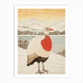 Bird Illustration Turkey 2 Art Print