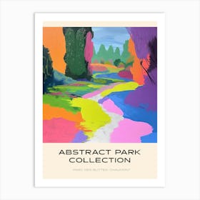 Abstract Park Collection Poster Parc Des Buttes Chaumont Paris 5 Art Print