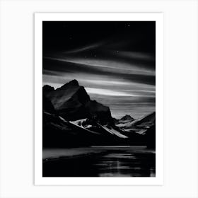 Night In The Mountains 2 Art Print