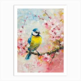 Blue Little Bird Art Print