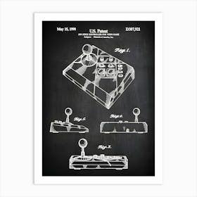 Joystick Controller Patent Print Video Game Joystick Controller Video Game Patent Game Controller Patent Video Game Art Eg9211 Art Print