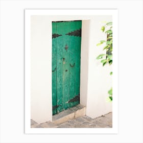Green Door in Eivissa // Ibiza Travel Photography Art Print