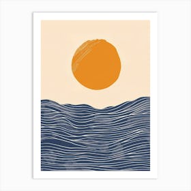 Sunrise Over The Ocean 4 Art Print