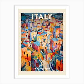 Matera Italy 1 Fauvist Painting Travel Poster Art Print