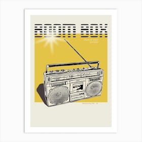 Celebrate The 80s Boombox Art Print