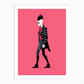 Rebel in Pink Art Print