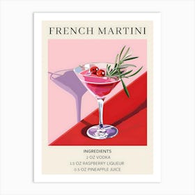 French Martini 1 Art Print