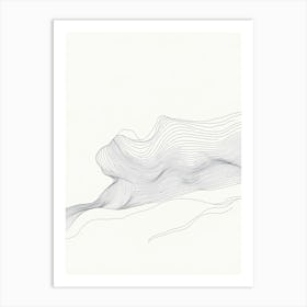 Line Of Wavy Lines Art Print