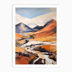 Creag Meagaidh Scotland Mountain Painting Art Print