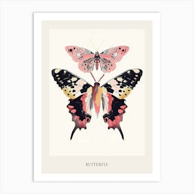Colourful Insect Illustration Butterfly 24 Poster Art Print