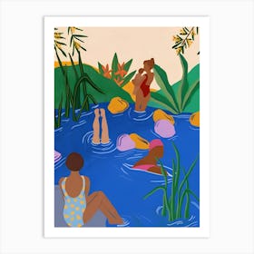 'People In The Water' Art Print