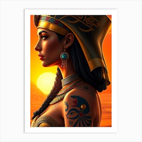 Egyptian Cleopatra Portrait Art Print