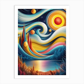 Psychedelic Painting 3 Art Print