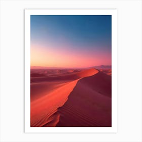 Sunset In The Sahara Affiche