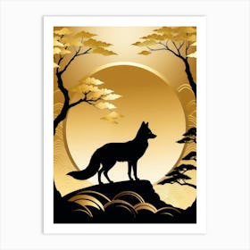 Japan Golden Fox 21 Art Print