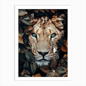 Lioness With Blue Eyes Art Print