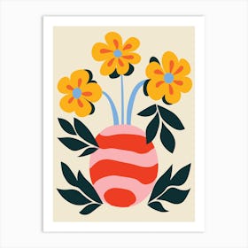 Flowers In A Vase 11 Art Print