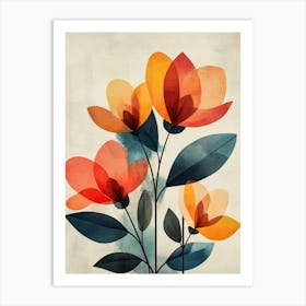 Flowers In A Vase 30 Art Print