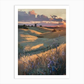 Sunset In The Countryside 6 Art Print