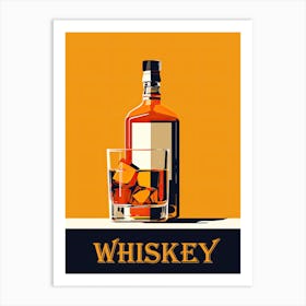 Vintage Whiskey Vibes: Classic Posters Art Print