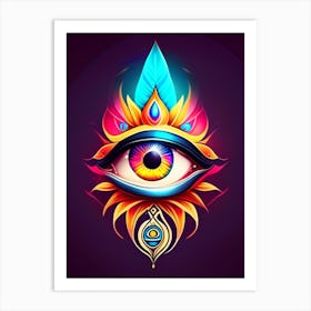 Spiritual Awakening, Symbol, Third Eye Tattoo 6 Art Print