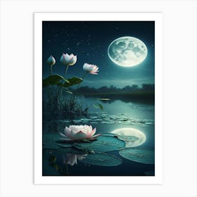 Lotus Flower Art Print