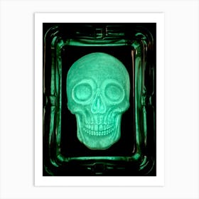 Glow In The Dark Skull Art Print