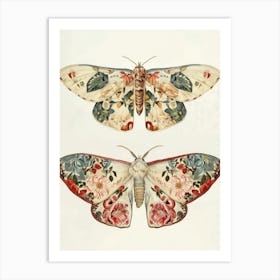 Butterfly Elegance William Morris Style 9 Art Print