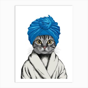 Cat In A Turban 1 Art Print