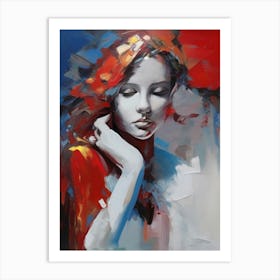 Woman With Red Hair Art Print