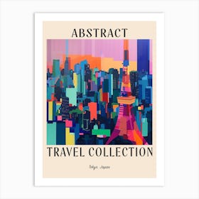 Abstract Travel Collection Poster Tokyo Japan 10 Art Print