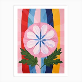 Phlox 4 Hilma Af Klint Inspired Pastel Flower Painting Art Print