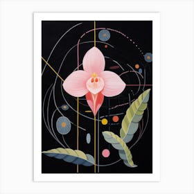 Orchid 1 Hilma Af Klint Inspired Flower Illustration Art Print