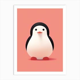 Minimalist Penguin Illustration Art Print