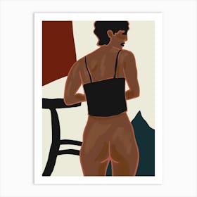 Woman In A Bikini Art Print