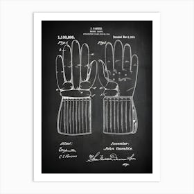 Hockey Glove Ice Hockey Glove Patent Print Ice Hockey Gloves Ice Hockey Patent Hockey Glove Art Ice Hockey Sh8951 Art Print