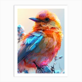 Colorful Bird 16 Art Print