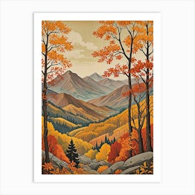 Autumn In The Mountains Art Print