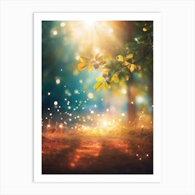 Forest In The Sunlight Art Print