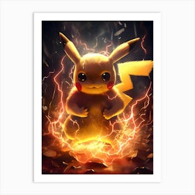 Pikachu Pokemon 11 Art Print