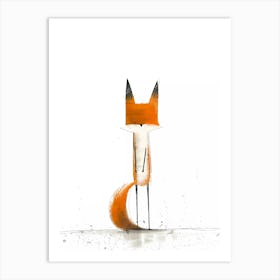 Fox illustration 1 Art Print