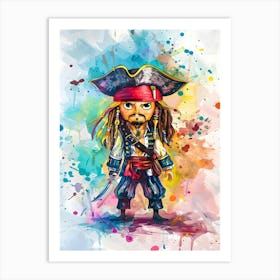 Jack Barrow Pirates Of The Caribbean Art Print